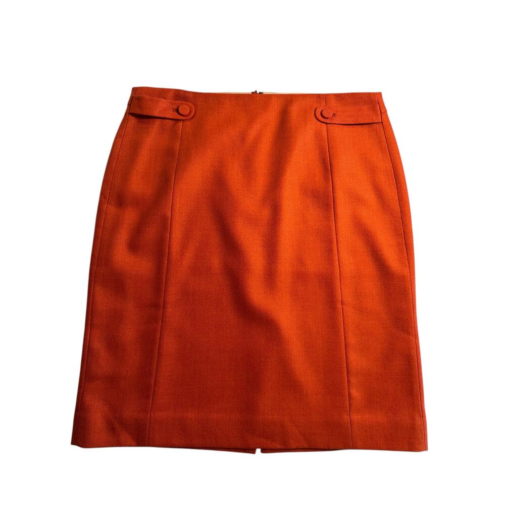 Vintage J.Crew 100% Wool Skirt – Size 12 – Burnt Orange